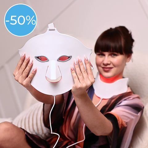 Glowskin Pro2 - Masque LED Haute Performance pour le Visage et le Cou